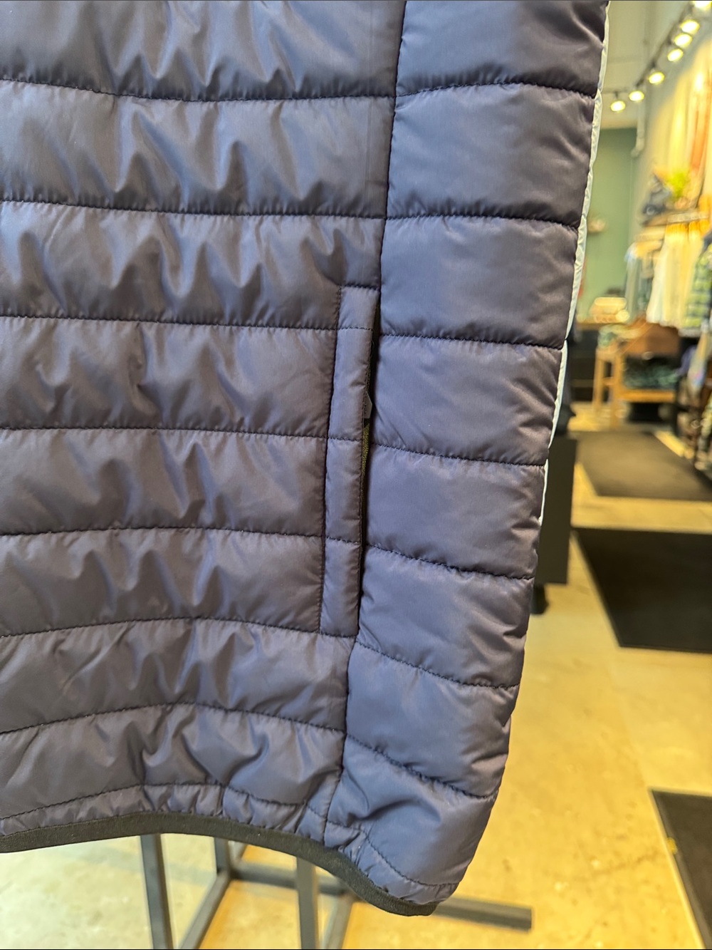 Arbor Light Blue & Navy Quilted Puffer Vest - Picture 5 of 5